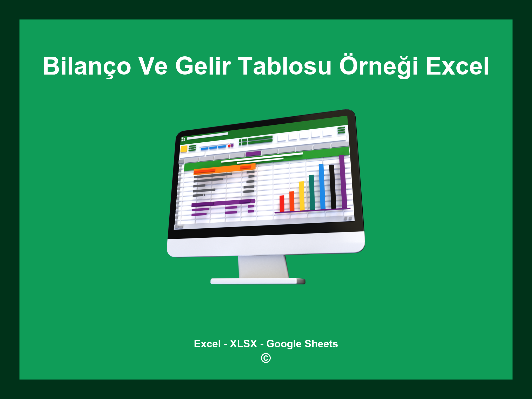 Bilanço Ve Gelir Tablosu Örneği Excel