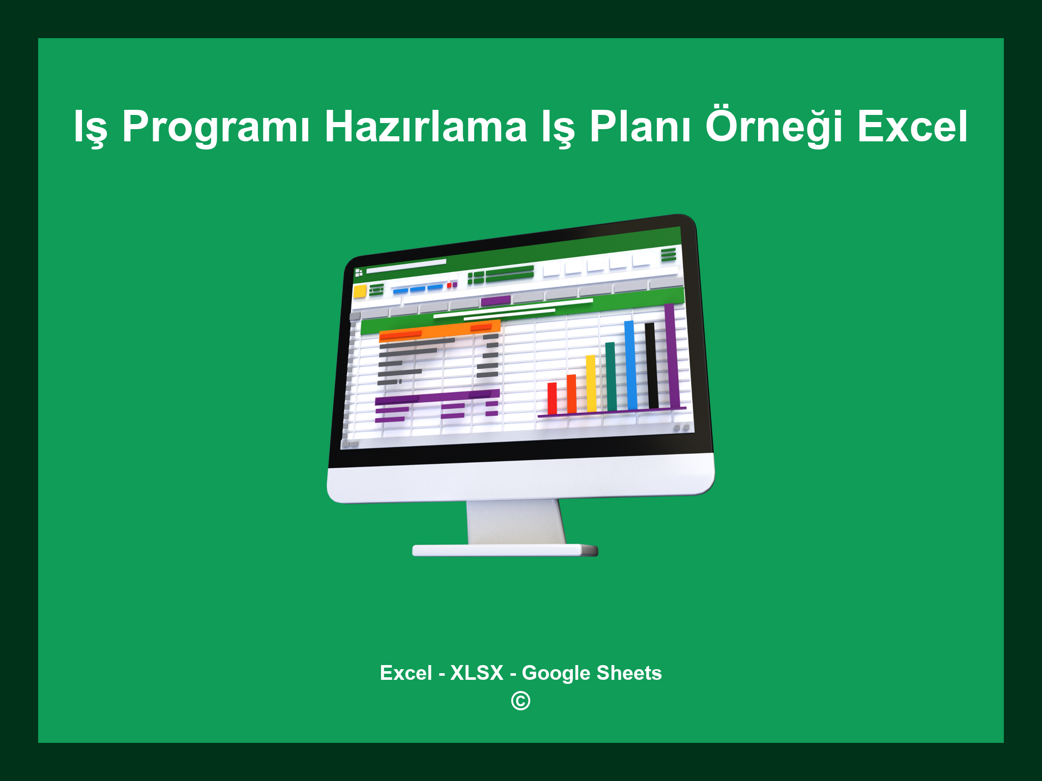 Iş Programı Hazırlama Iş Planı Örneği Excel