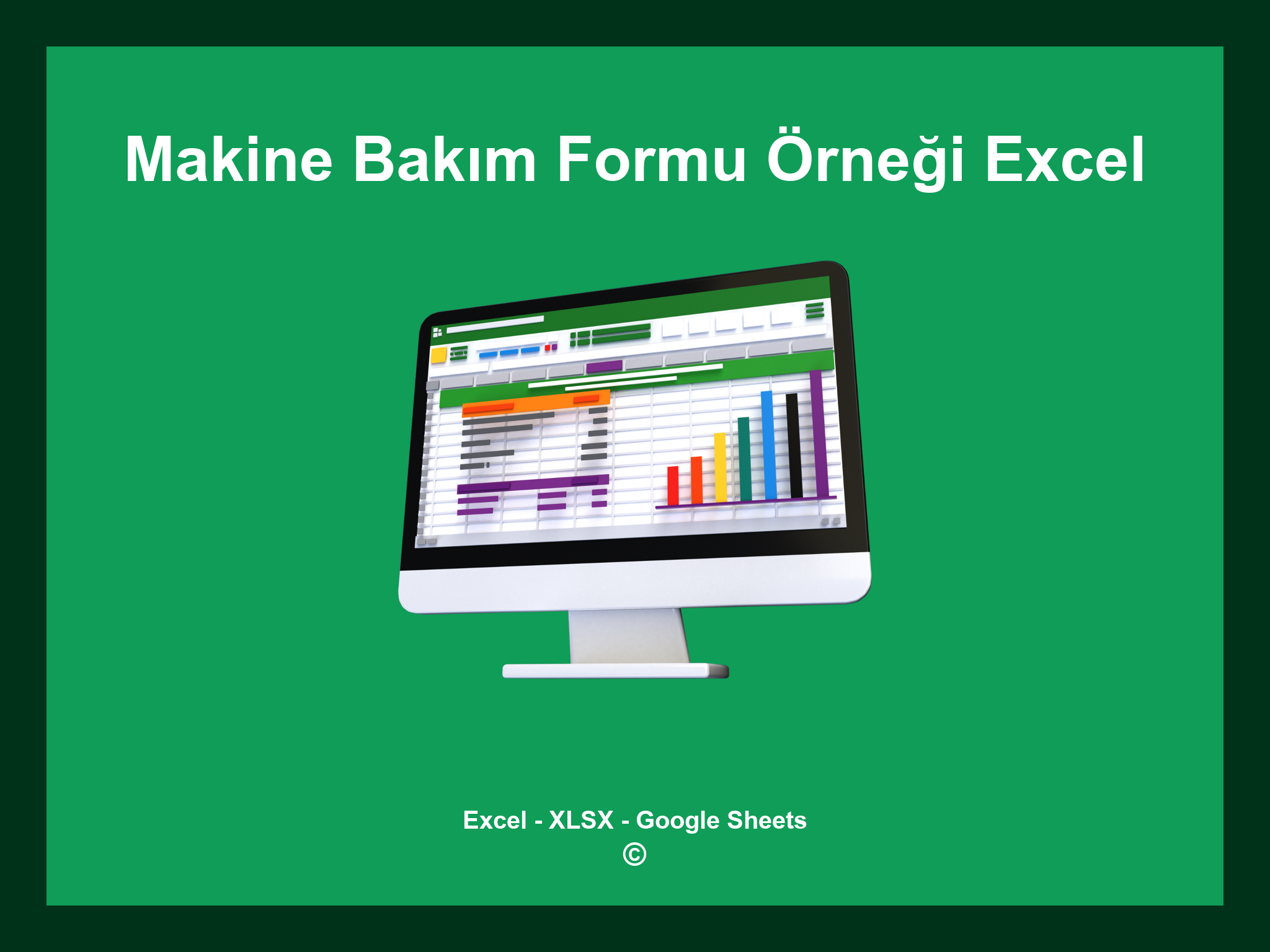 Makine Bakım Formu Örneği Excel